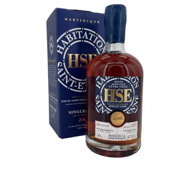 Image of the front of the bottle of the rum HSE Single Cask (MEB 2022)