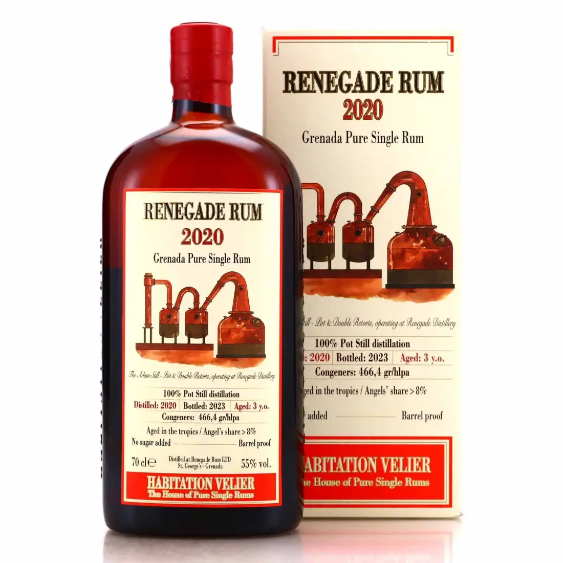 Image of the front of the bottle of the rum Renegade