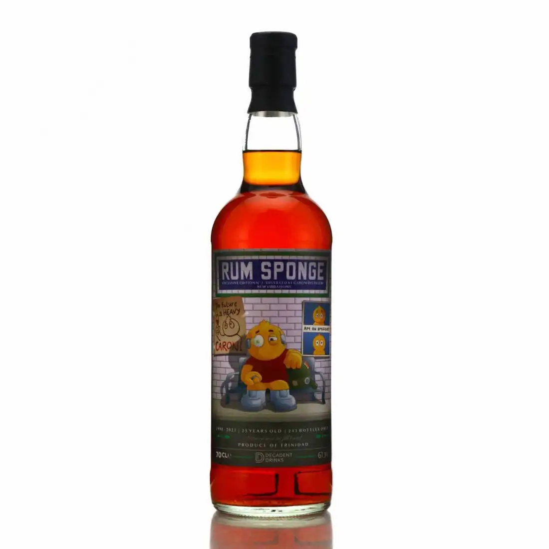 Image of the front of the bottle of the rum Rum Sponge Exclusive Edition No. 3