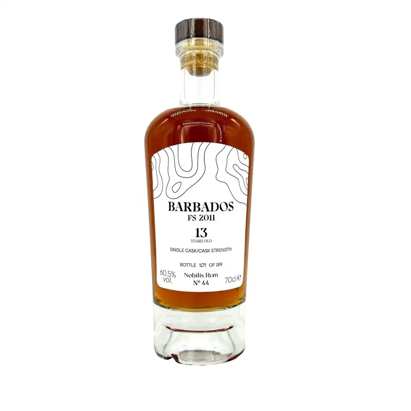 Image of the front of the bottle of the rum No. 44 Barbados FS