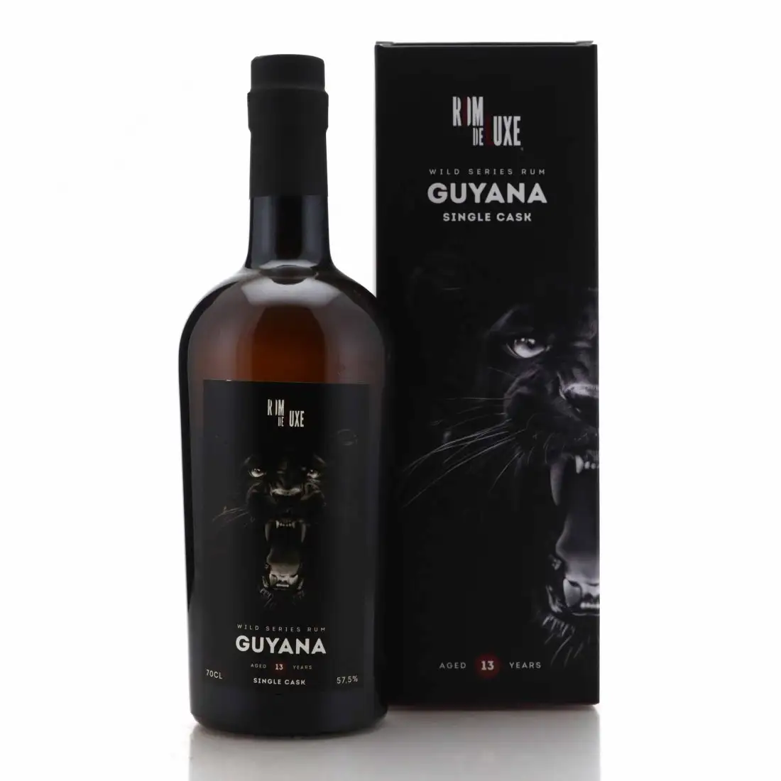 Image of the front of the bottle of the rum Wild Series Rum Guyana No. 51
