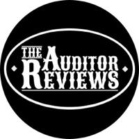 Logo of the blog partner The Auditor Reviews, which leads to his review