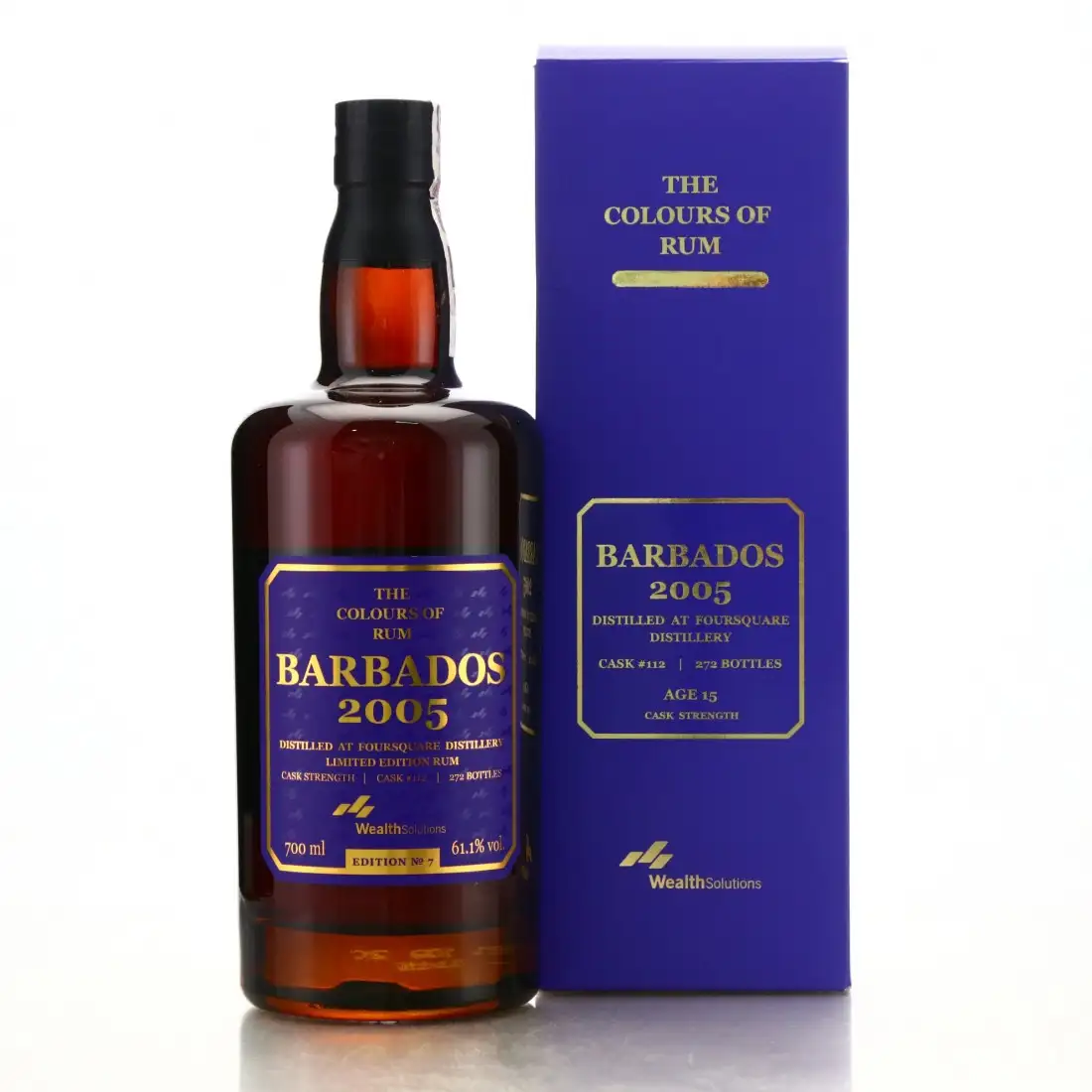 Image of the front of the bottle of the rum Barbados