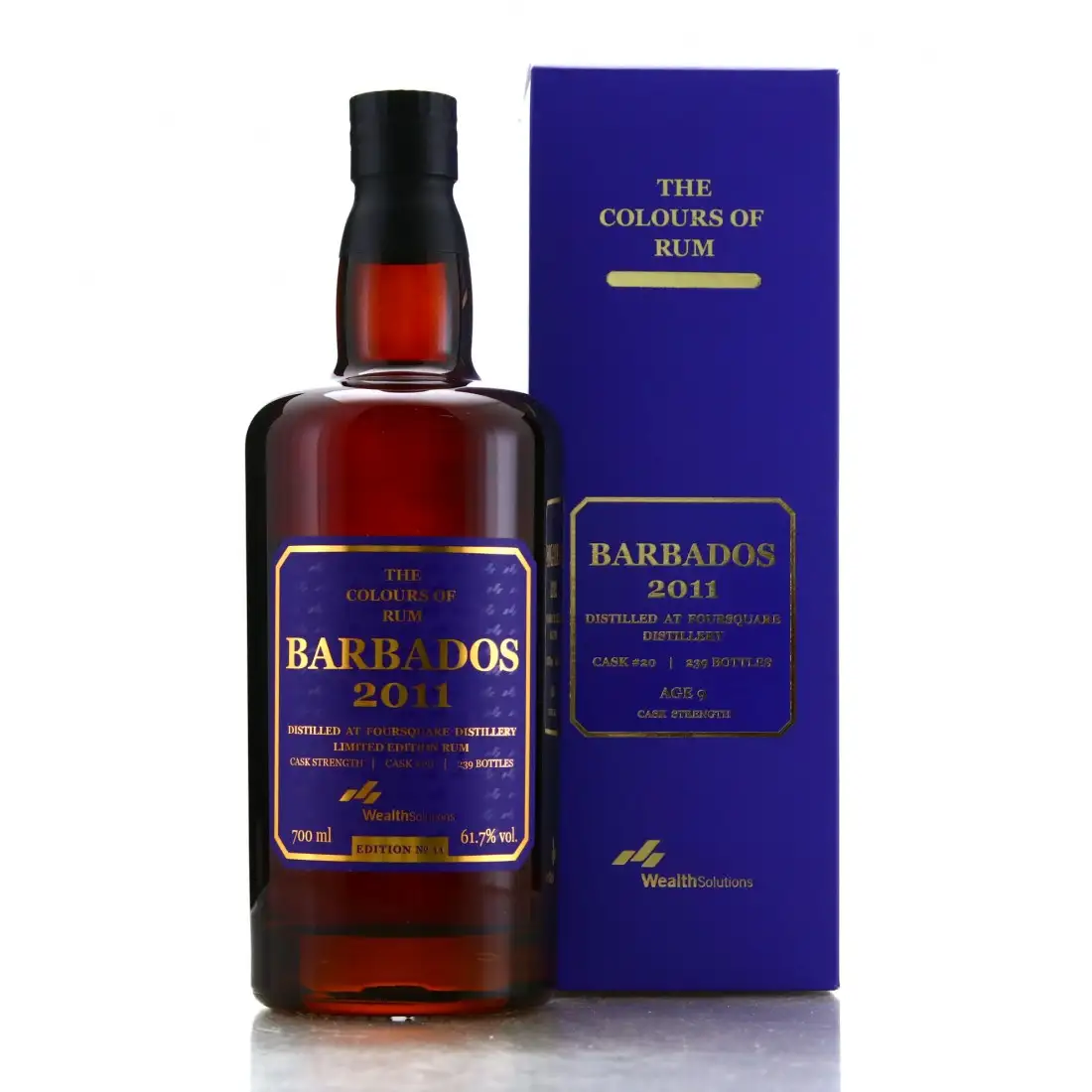 Image of the front of the bottle of the rum Barbados