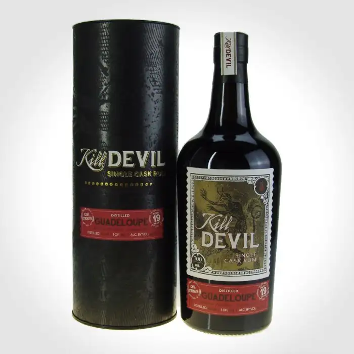 Image of the front of the bottle of the rum Kill Devil