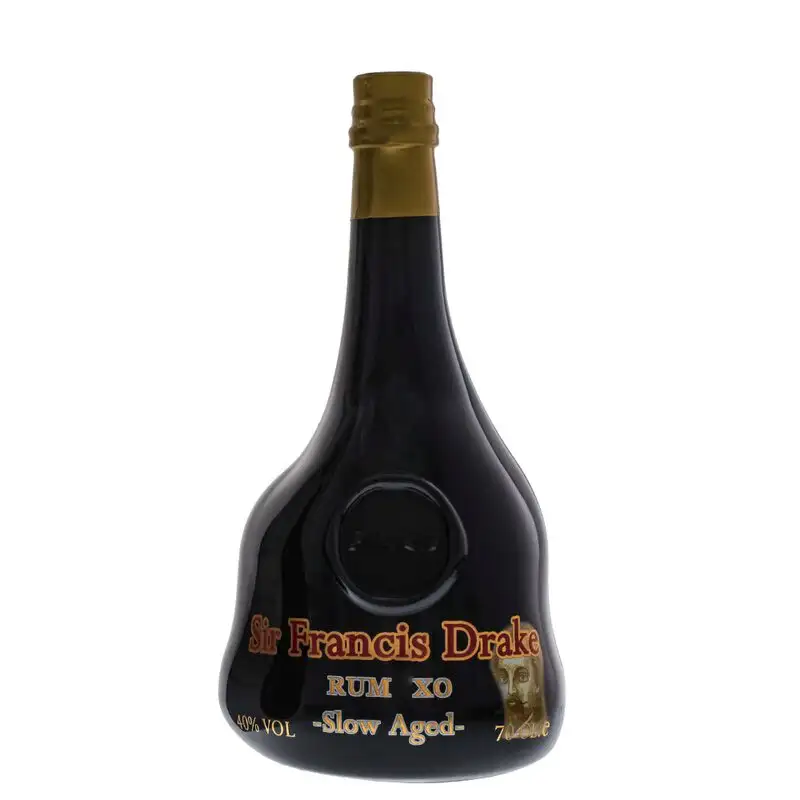 Image of the front of the bottle of the rum Pirates Collection Sir Francis Drake XO Rum