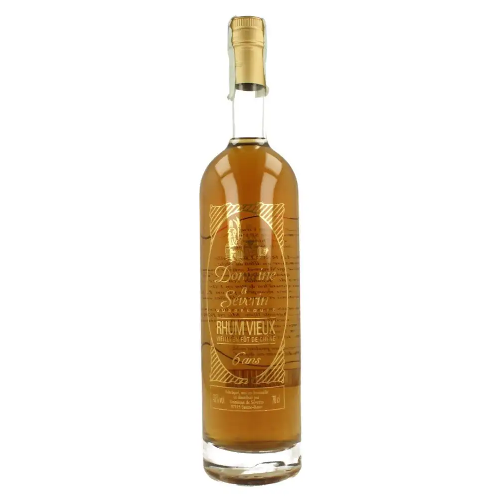 Image of the front of the bottle of the rum6 Years