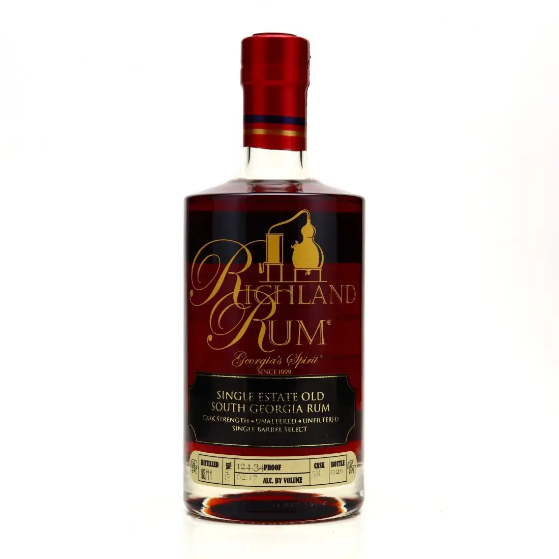 Image of the front of the bottle of the rum Single Estate Old South Georgia Rum (Romhatten Cask #2)