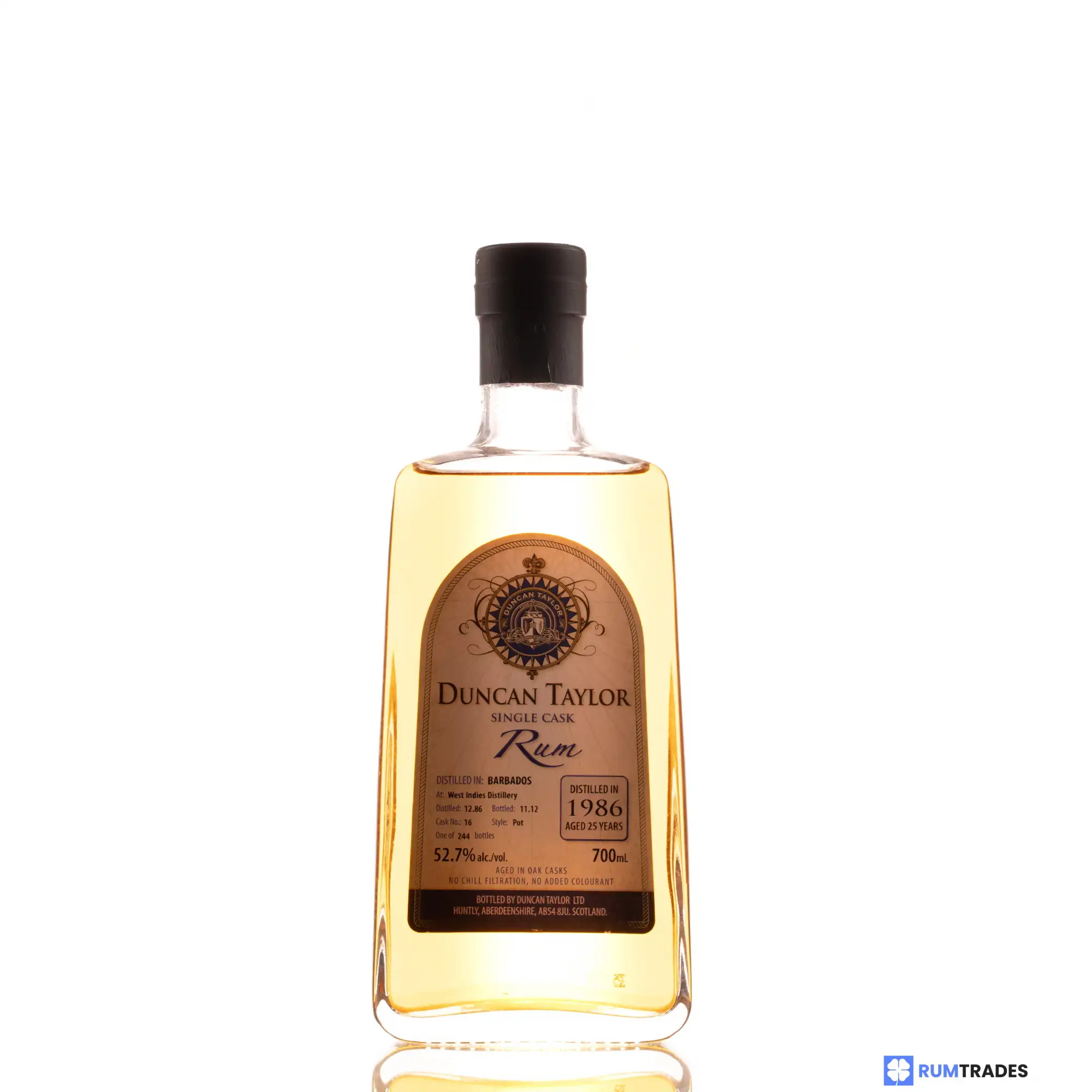Image of the front of the bottle of the rum Single Cask Rum BRS