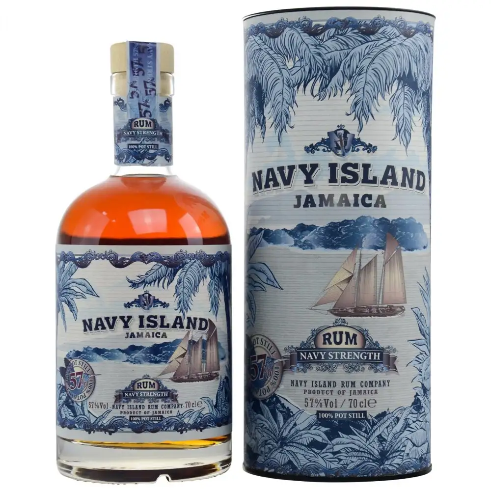 Image of the front of the bottle of the rum Jamaica Navy Strength