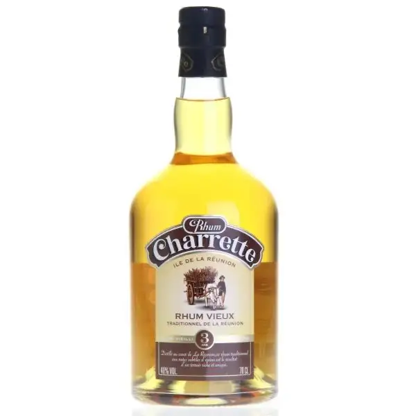 Image of the front of the bottle of the rumVieux 3 Years