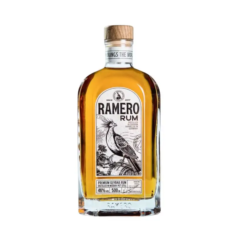 Image of the front of the bottle of the rum Ramero Rum Cask Selection