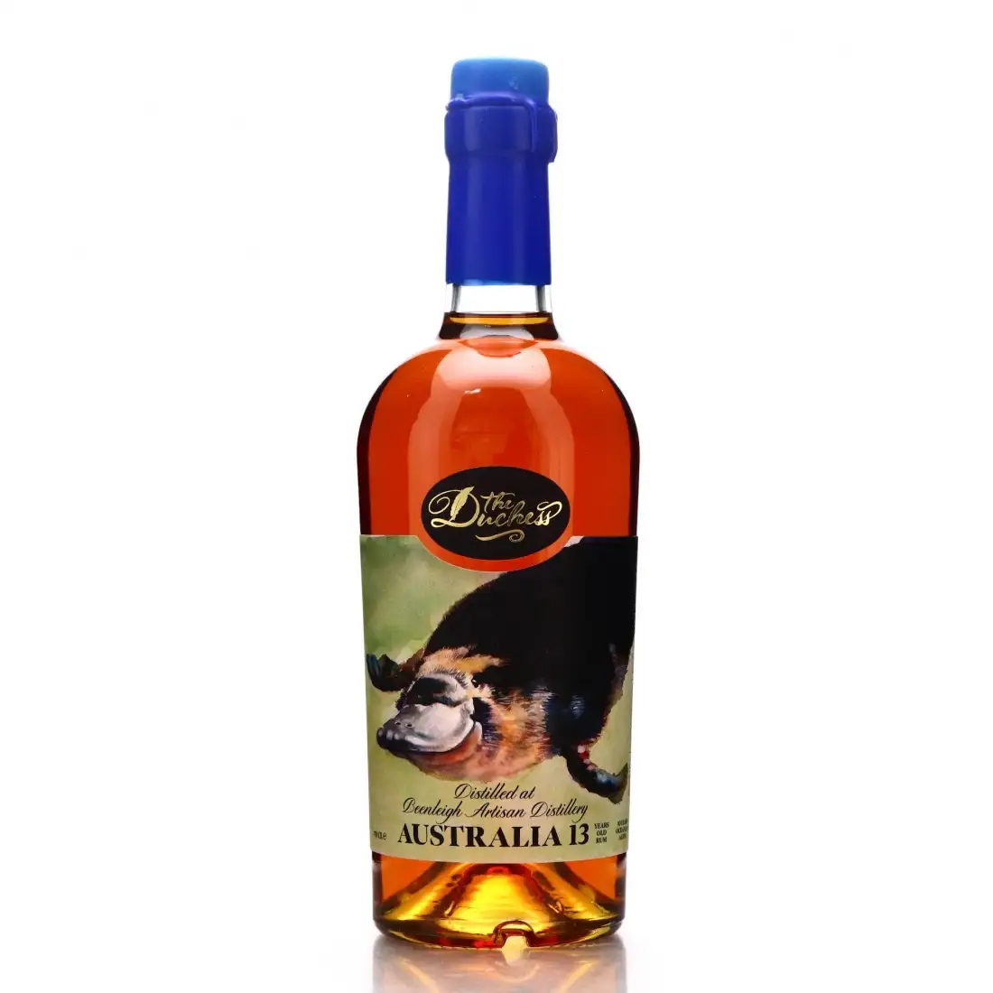 Image of the front of the bottle of the rum Australia 13