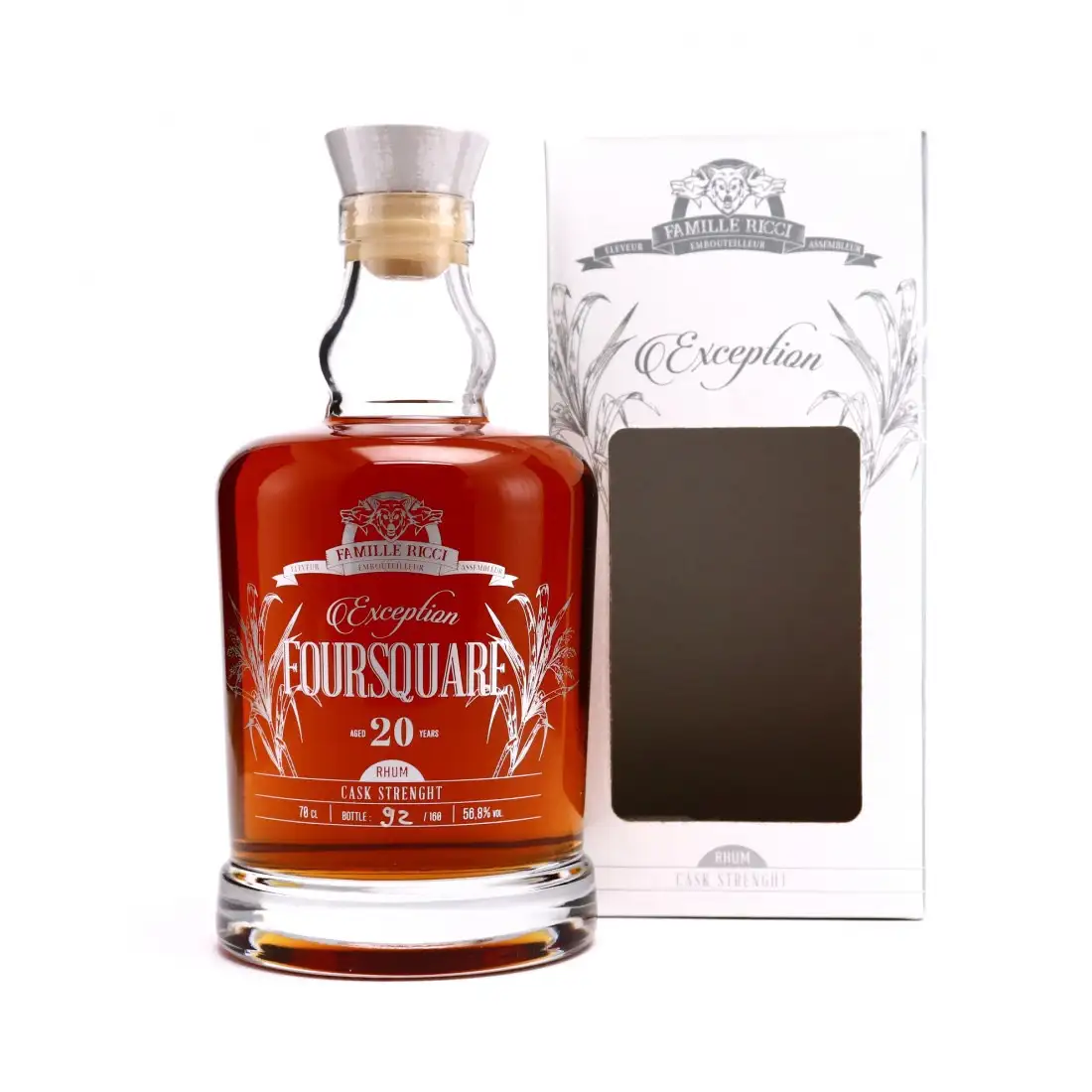Image of the front of the bottle of the rumException