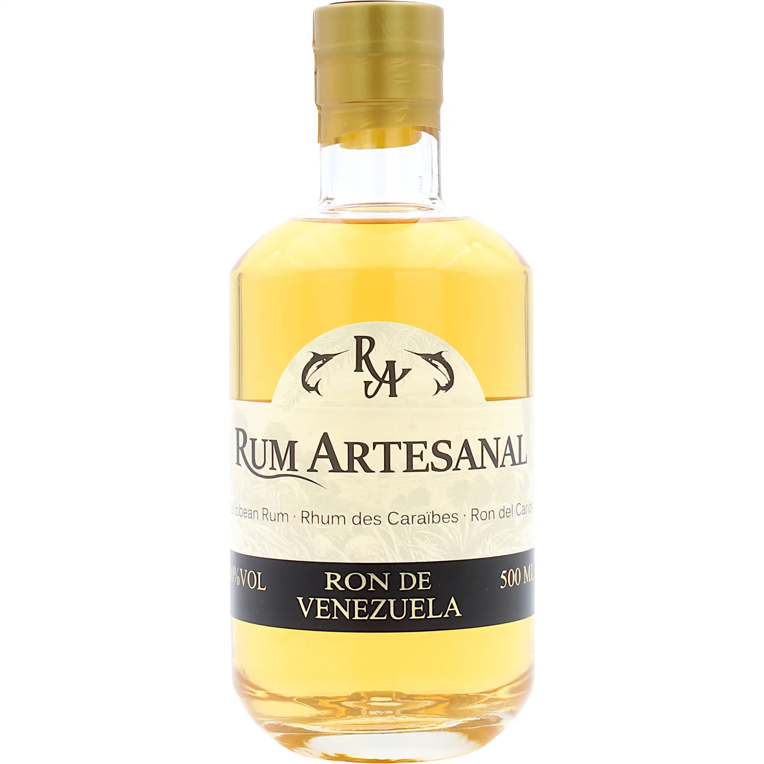 Image of the front of the bottle of the rumRum Artesanal Ron de Venezuela