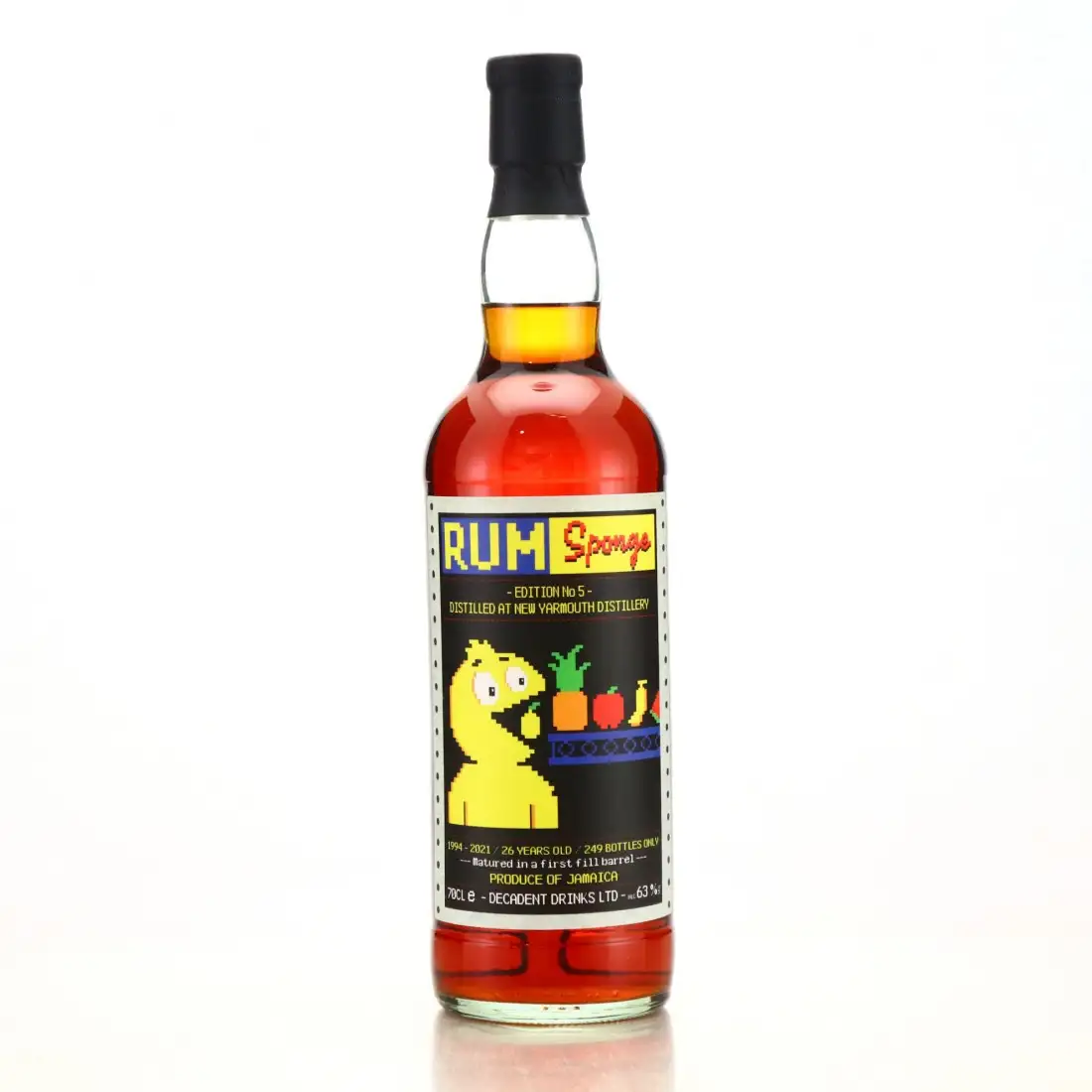 Image of the front of the bottle of the rum Rum Sponge No. 5