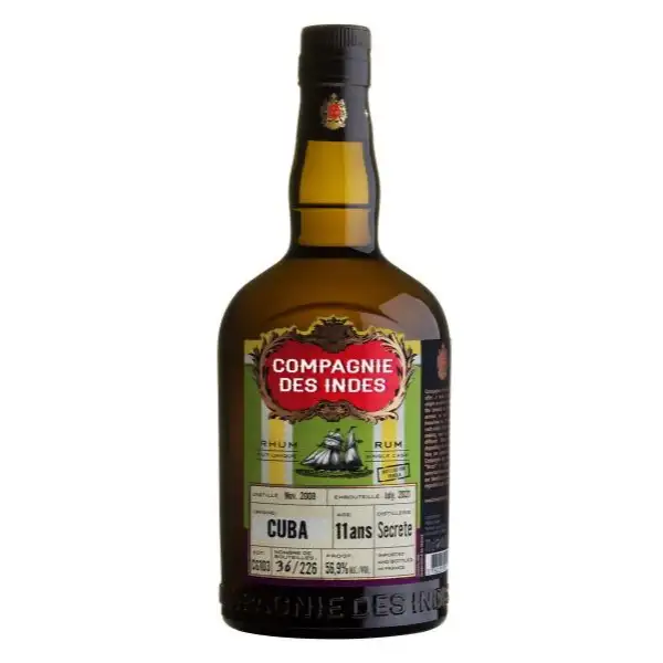 Image of the front of the bottle of the rum Cuba (Bottled for Perola)