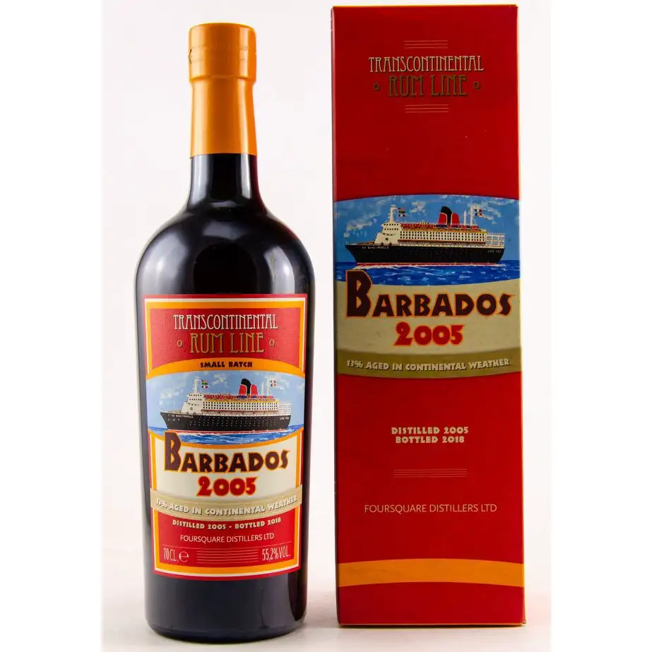 Image of the front of the bottle of the rum Barbados