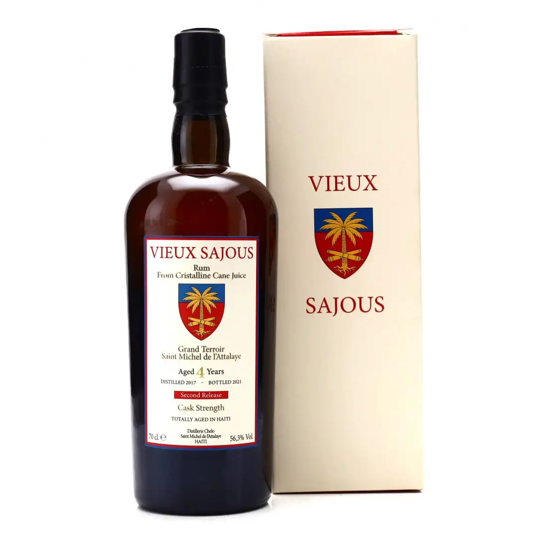 Image of the front of the bottle of the rumClairin Vieux Sajous - Second Release