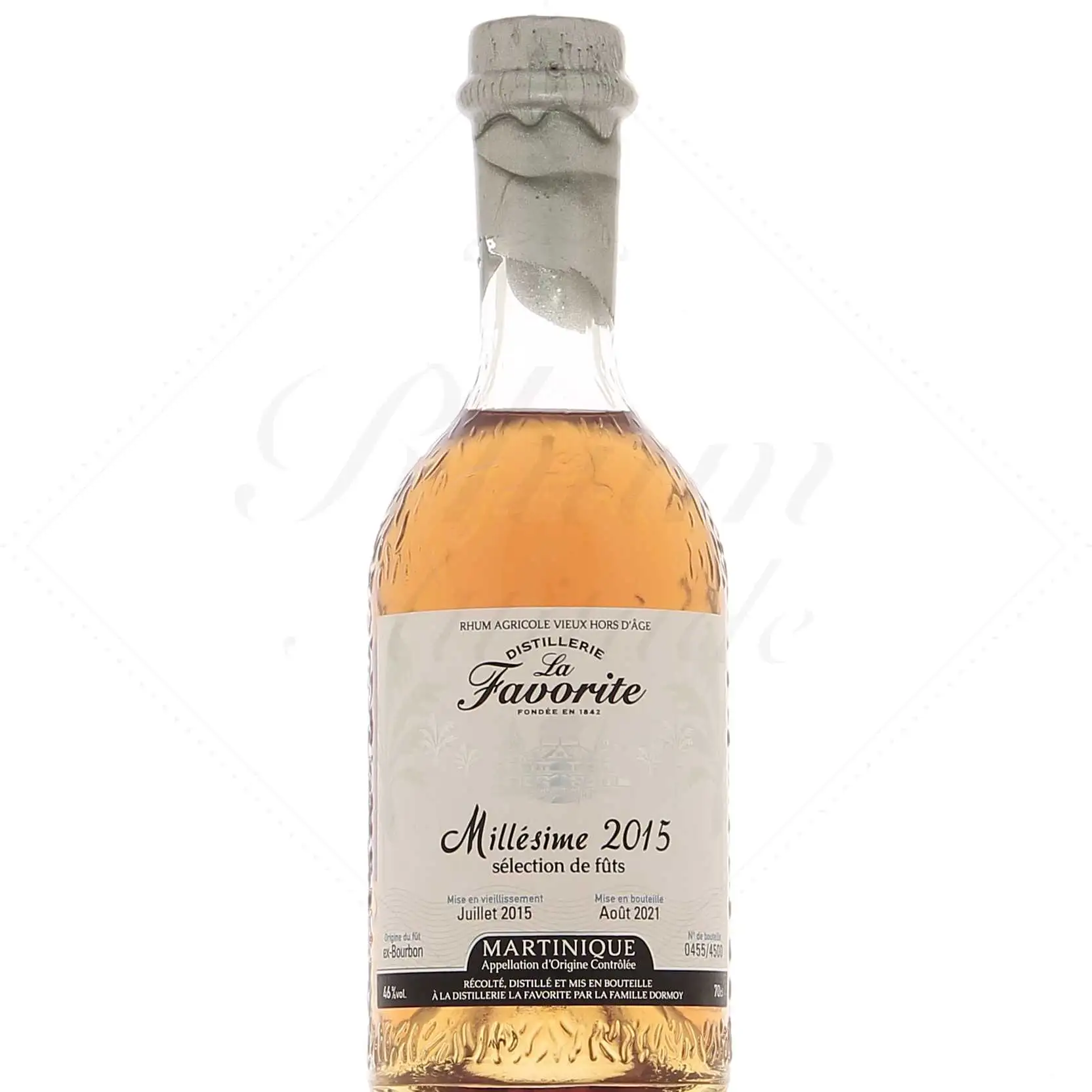Image of the front of the bottle of the rumSelection de fût