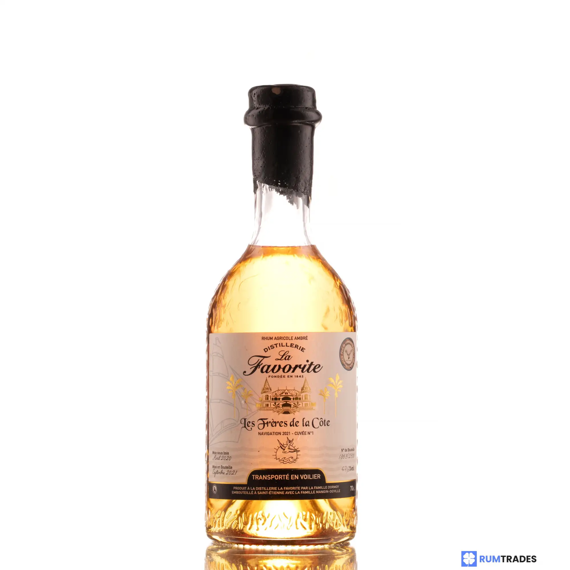 Image of the front of the bottle of the rum Navigation 2021 - Cuvée No 1