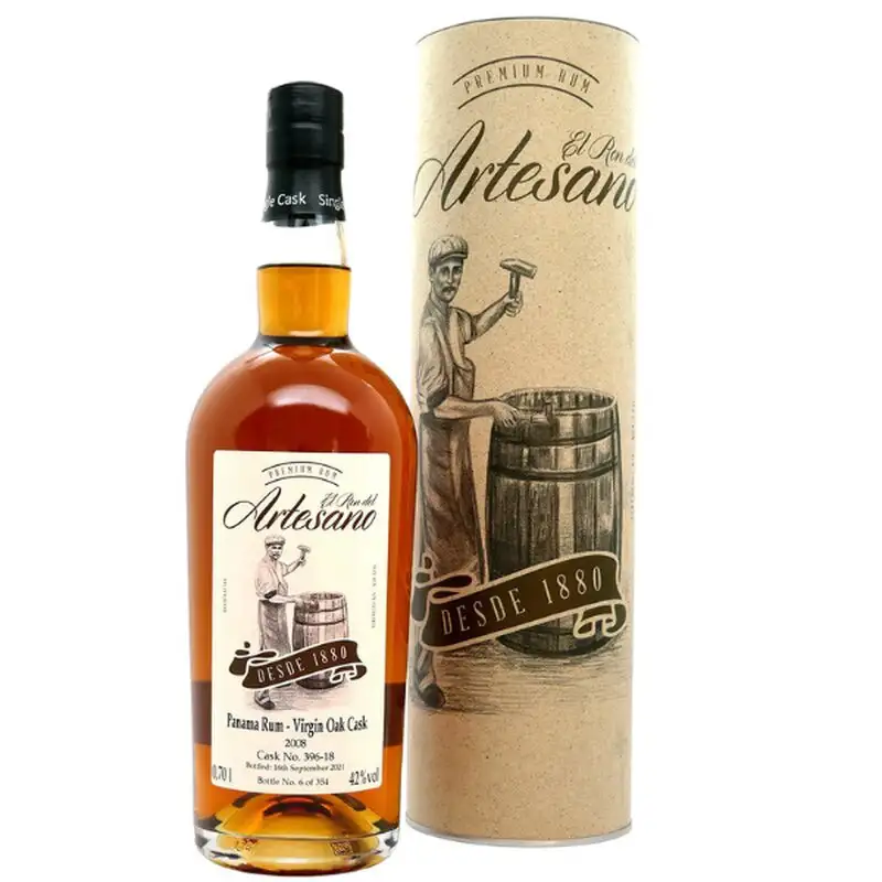 Image of the front of the bottle of the rum Panama Rum - Virgin Oak Cask