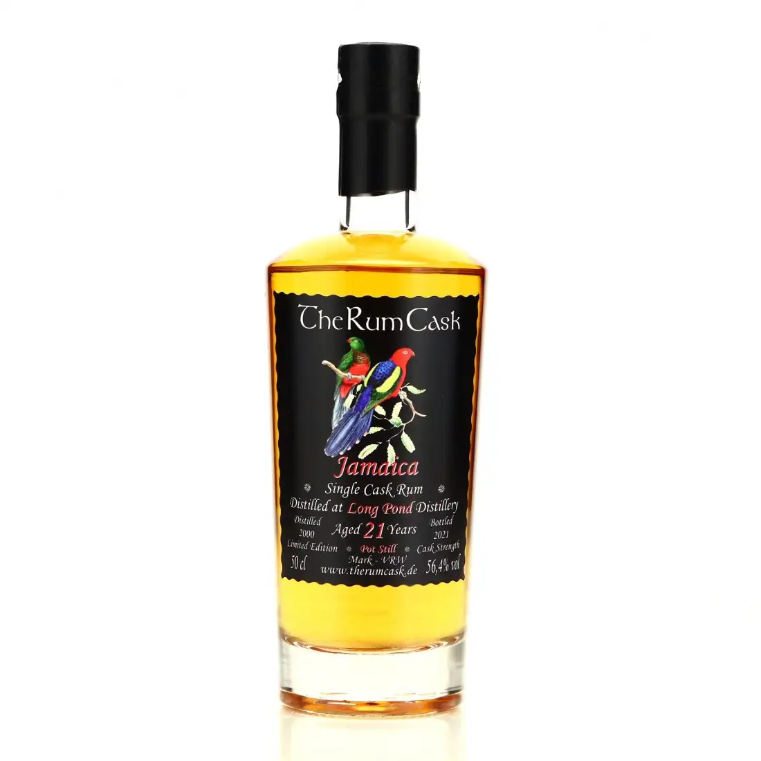 Image of the front of the bottle of the rum Jamaica VRW