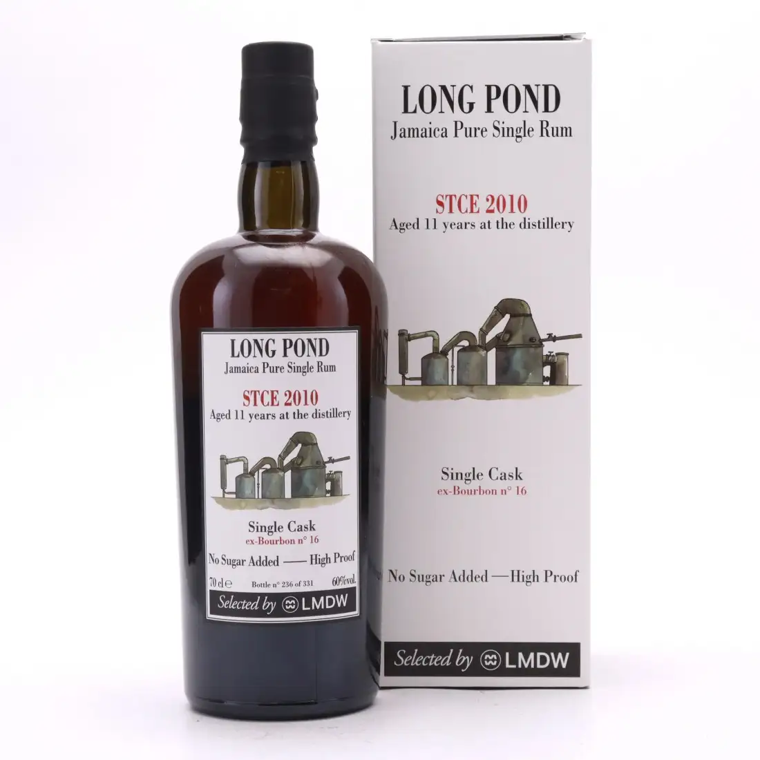 Image of the front of the bottle of the rum Selected by LMDW STC❤️E