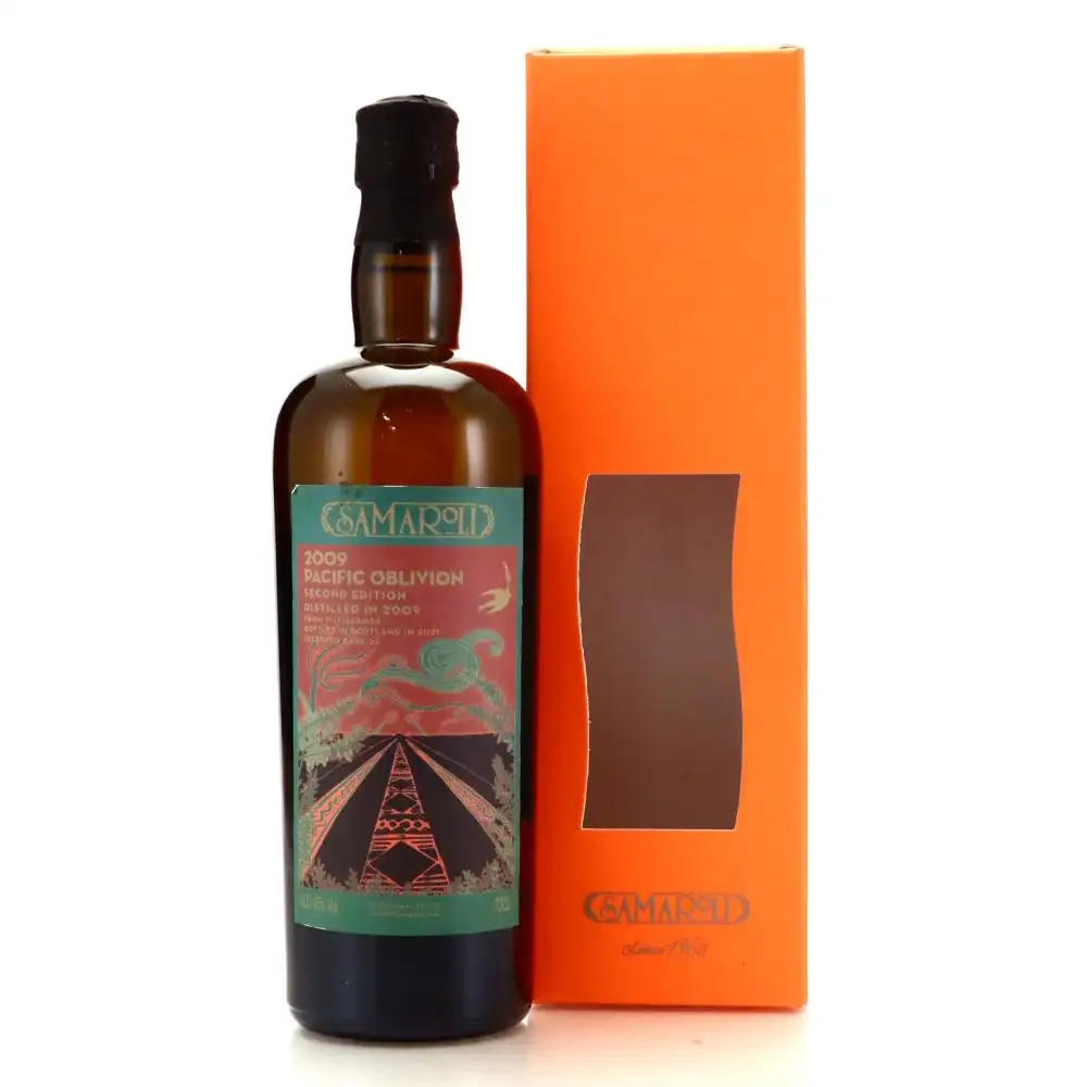 Image of the front of the bottle of the rum Pacific Oblivion Rum