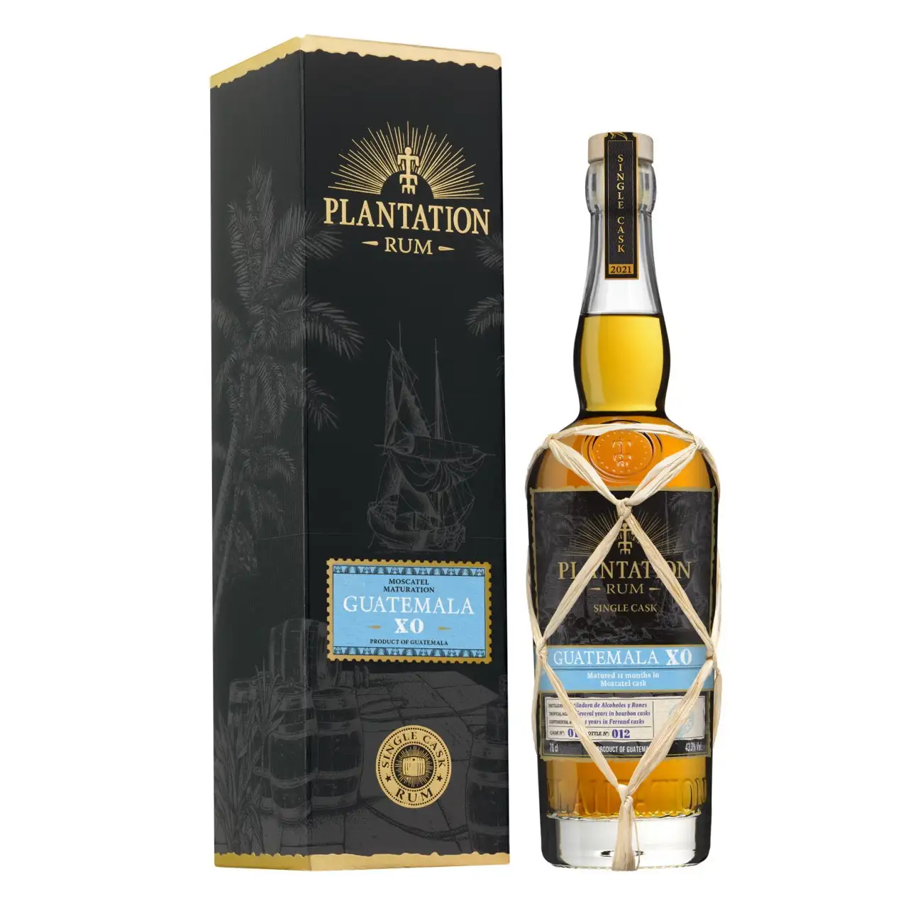 Image of the front of the bottle of the rum Plantation Guatemala XO (Moscatel Finish)