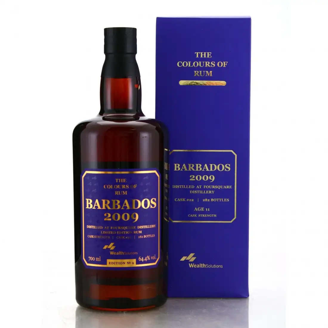 Image of the front of the bottle of the rum Barbados No. 9