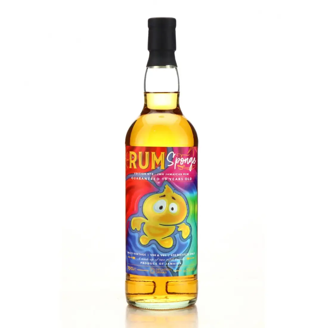 Image of the front of the bottle of the rum Rum Sponge No. 8 JMH