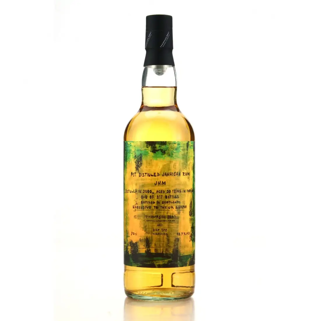 Image of the front of the bottle of the rum Pot Distilled Jamaican Rum (Bar Tre) JMM