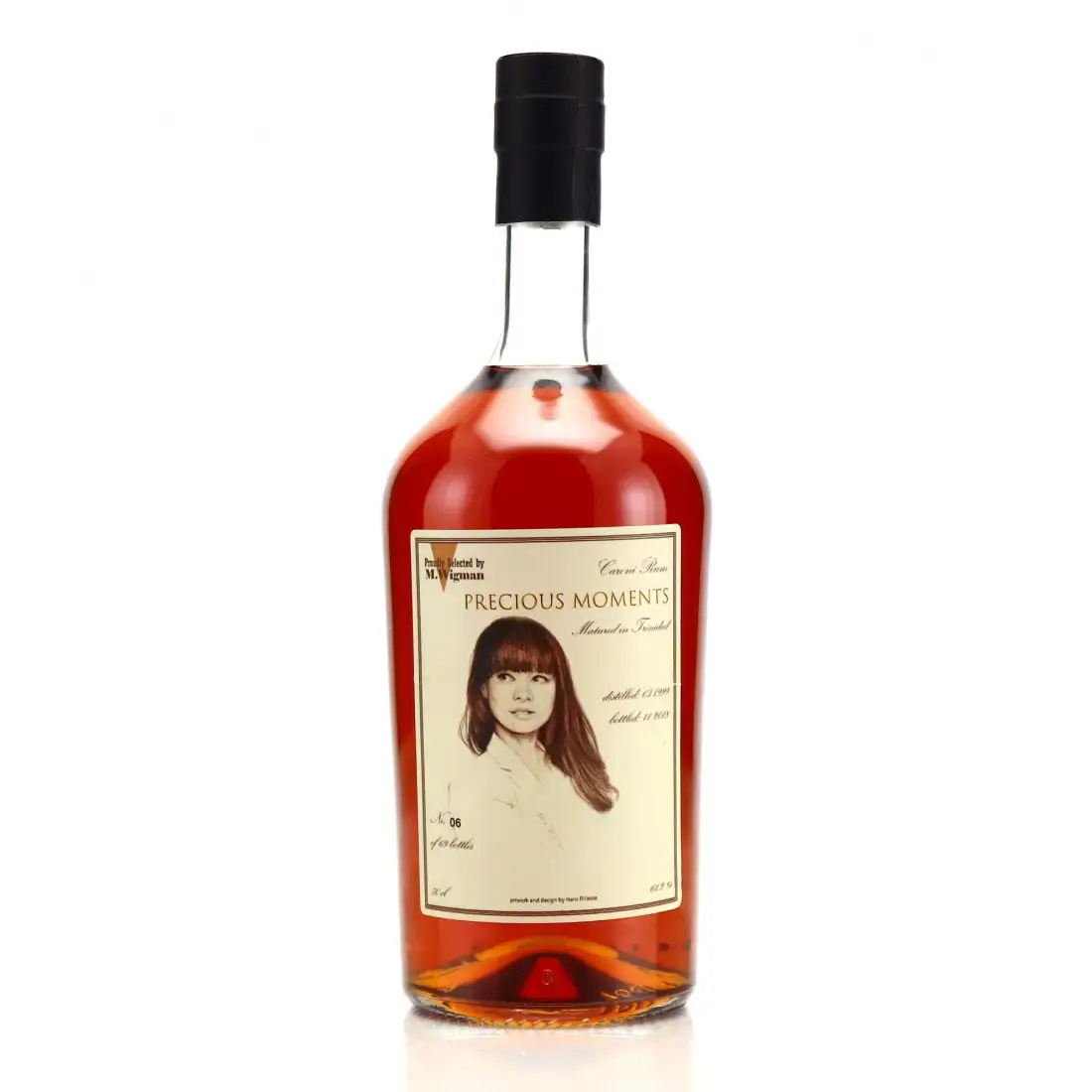 Image of the front of the bottle of the rum Precious Moments