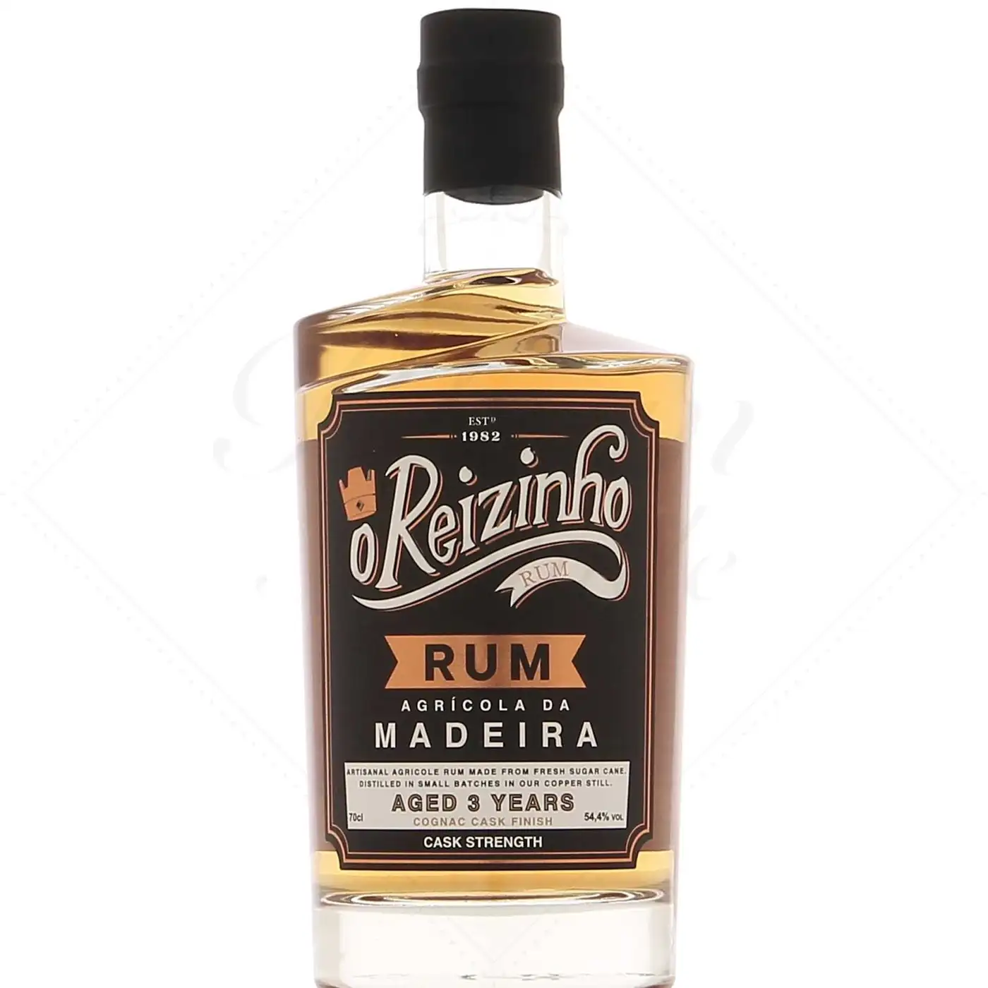 Image of the front of the bottle of the rum Aged 3 Years