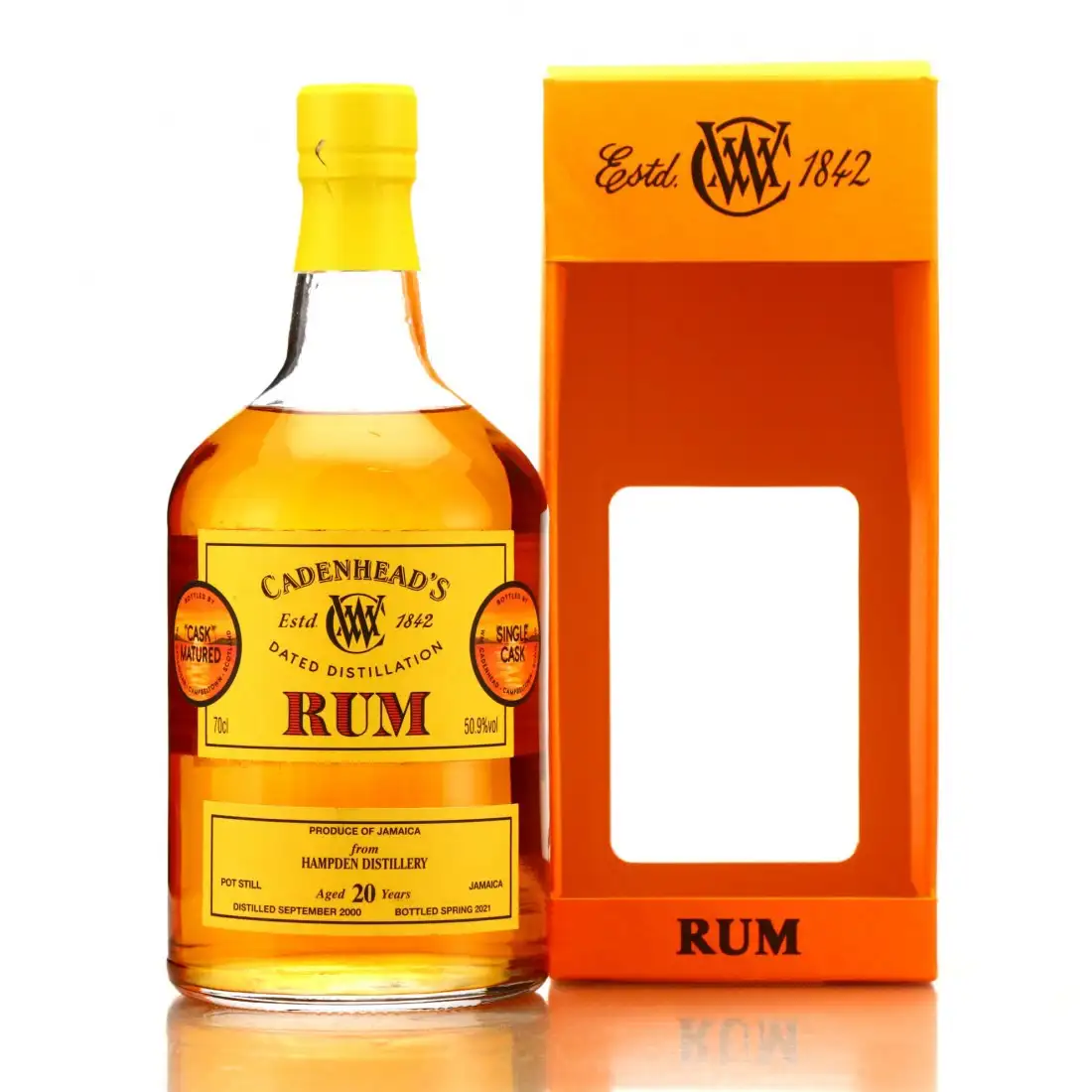 Image of the front of the bottle of the rum LROK