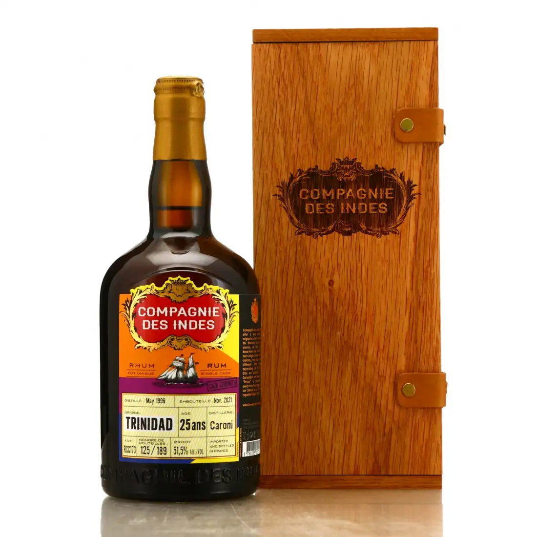 Image of the front of the bottle of the rum Trinidad LWR