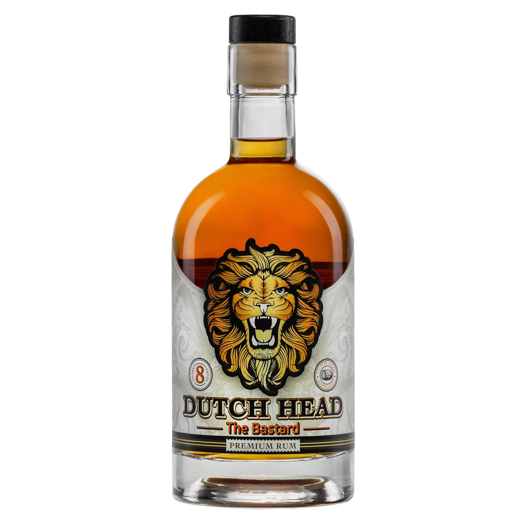 Image of the front of the bottle of the rum Dutch Head The Bastard Edition