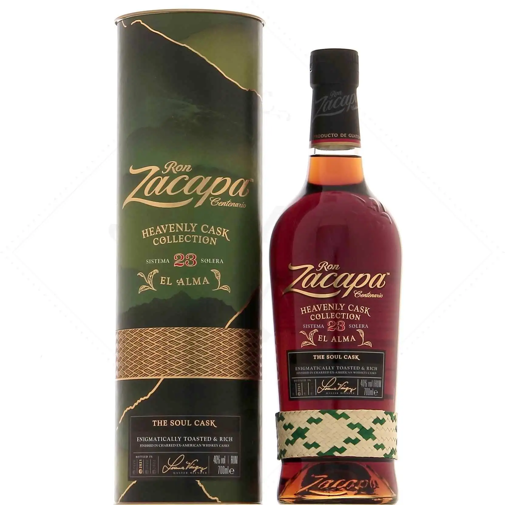 Image of the front of the bottle of the rum Ron Zacapa EL ALMA The Soul Cask (Heavenly Cask Collection)