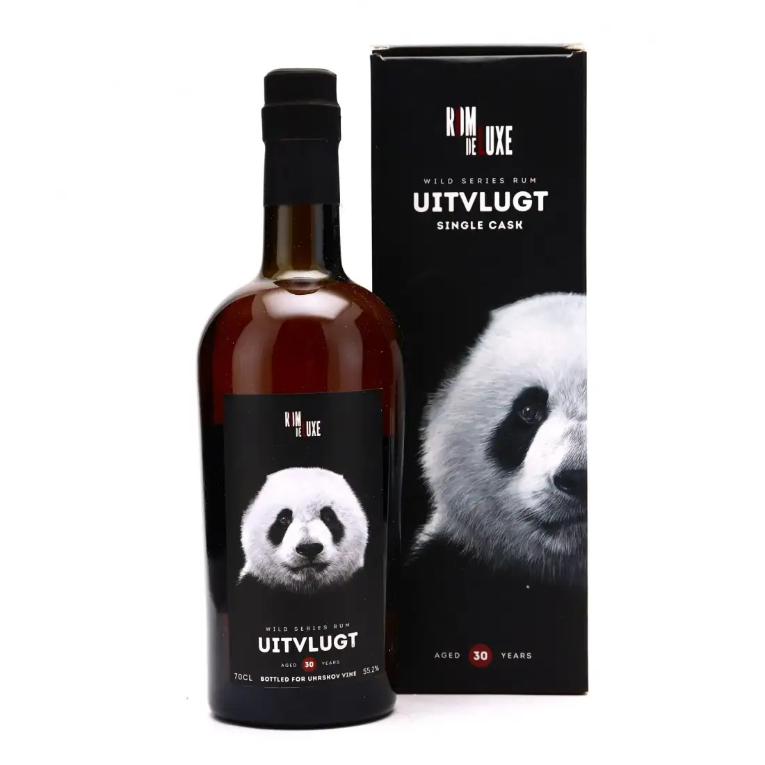 Image of the front of the bottle of the rum Wild Series Rum Uitvlugt No. 19 (Uhrskov Vine) MPM