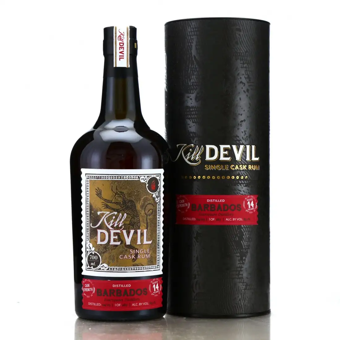 Image of the front of the bottle of the rum Kill Devil