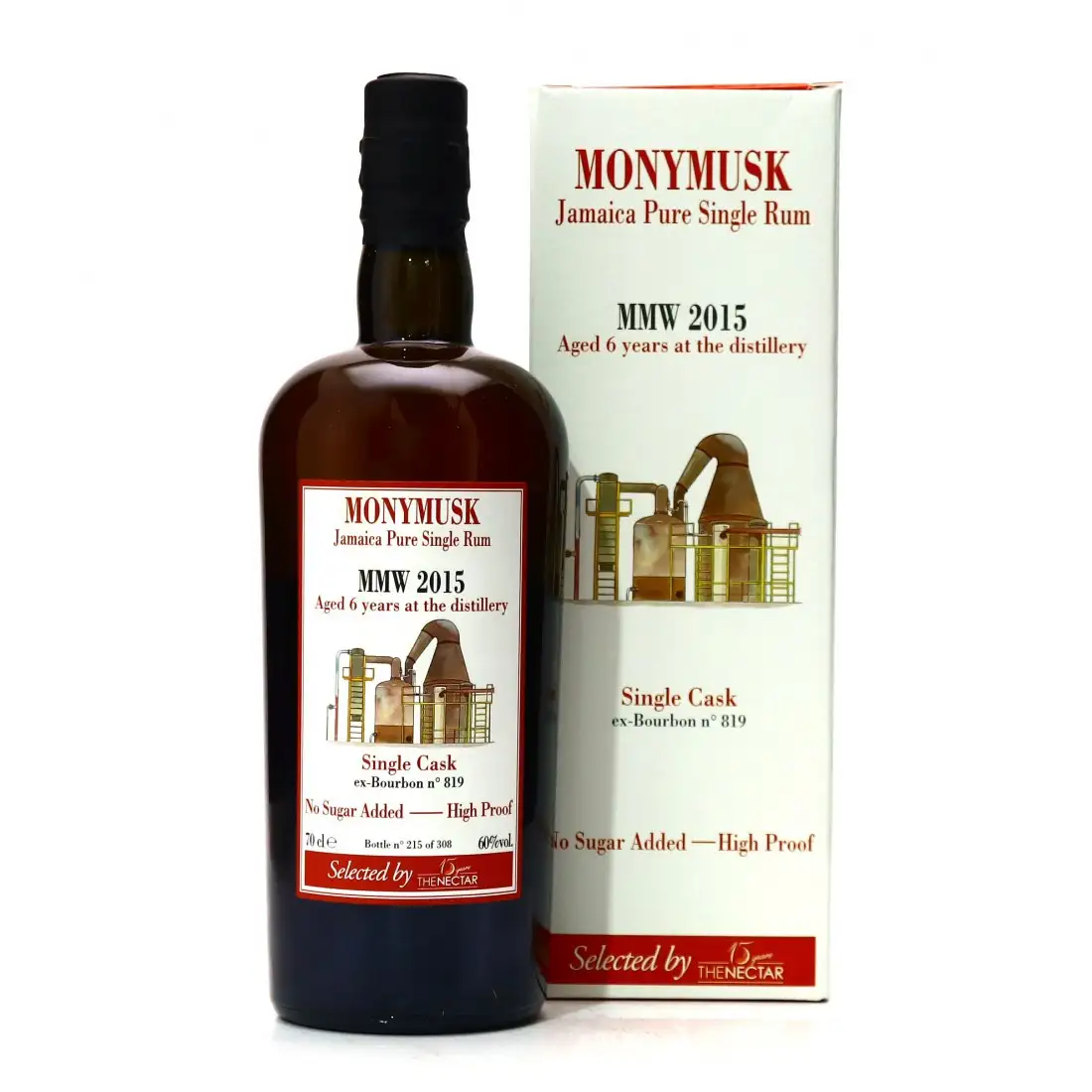Image of the front of the bottle of the rum The Nectar MMW