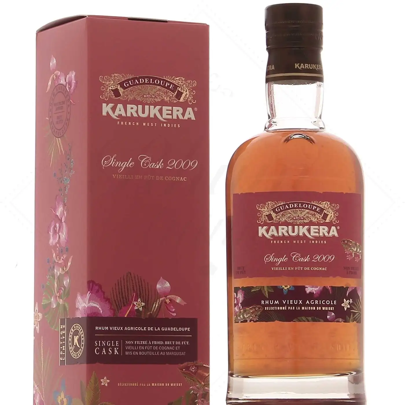 Image of the front of the bottle of the rum Single Cask