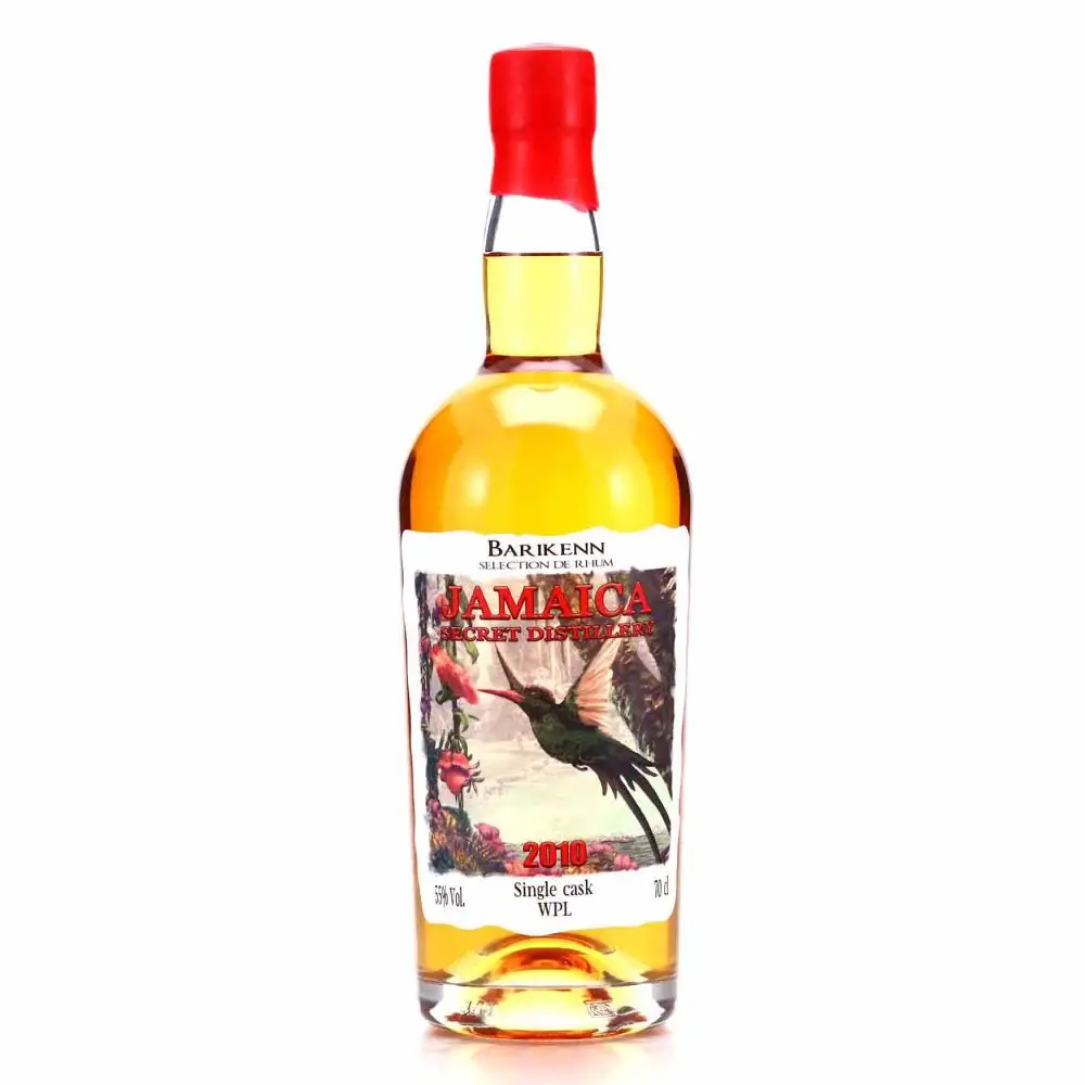 Image of the front of the bottle of the rum Jamaica Secret Distillery WPL
