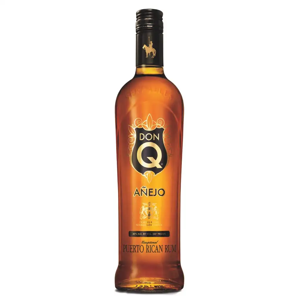 Image of the front of the bottle of the rum Don Q Añejo