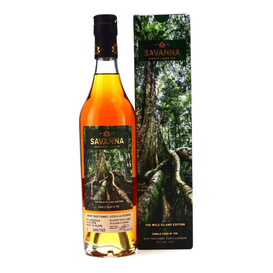 Image of the front of the bottle of the rum The Wild Island Edition - Arbre