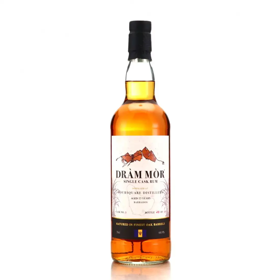 Image of the front of the bottle of the rum Single Cask Rum