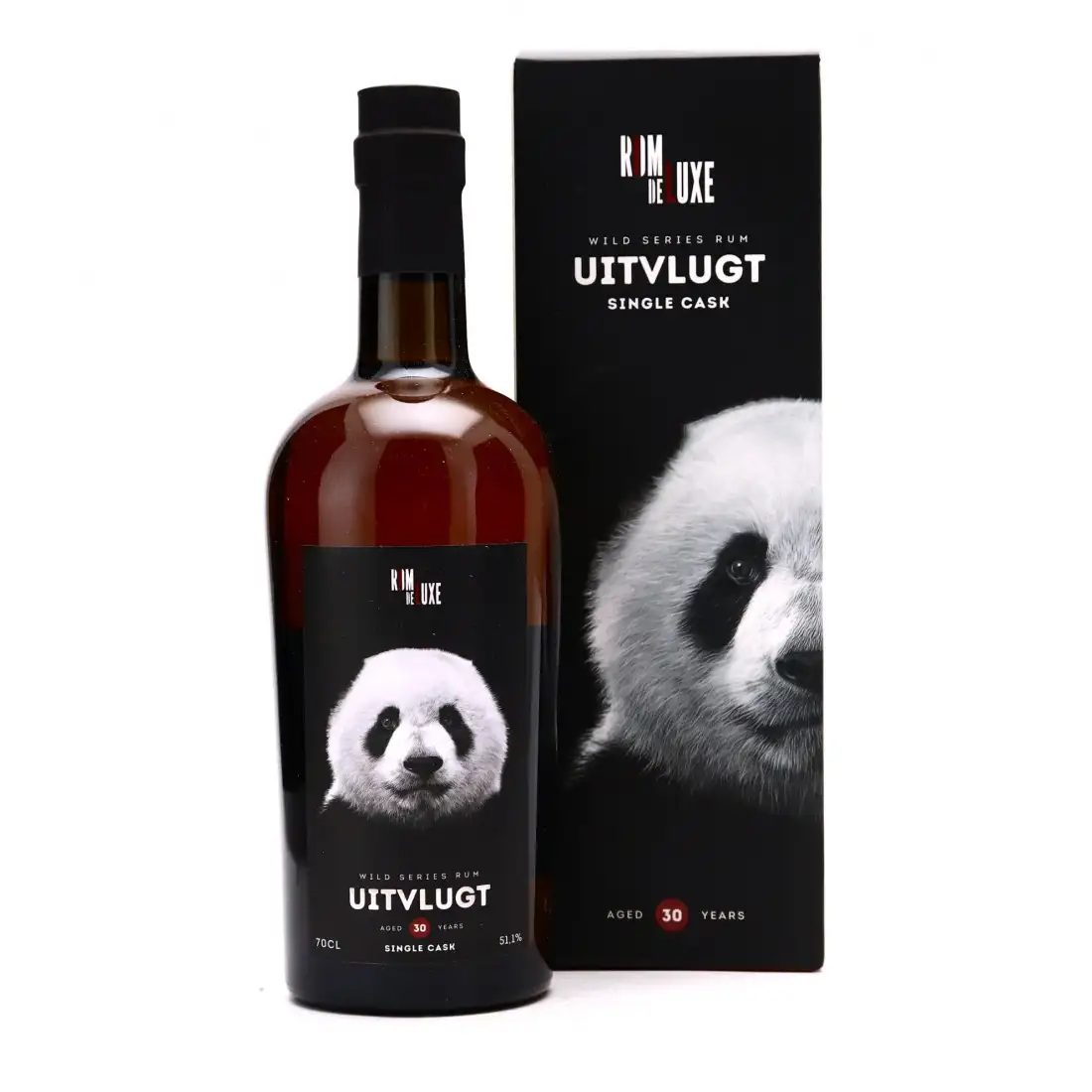Image of the front of the bottle of the rumWild Series Rum Uitvlugt No. 19 MPM