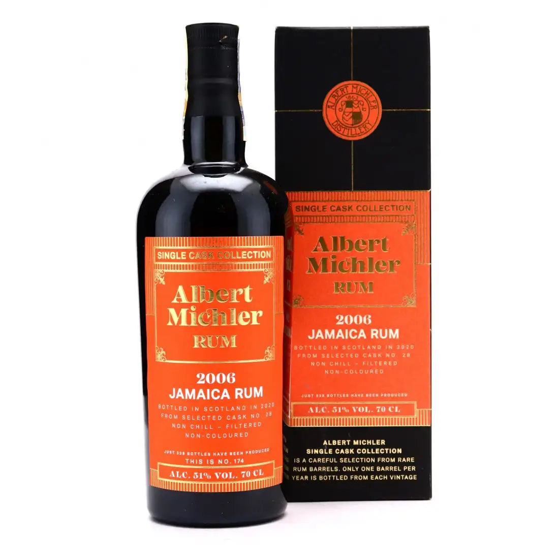 Image of the front of the bottle of the rumJamaica Rum