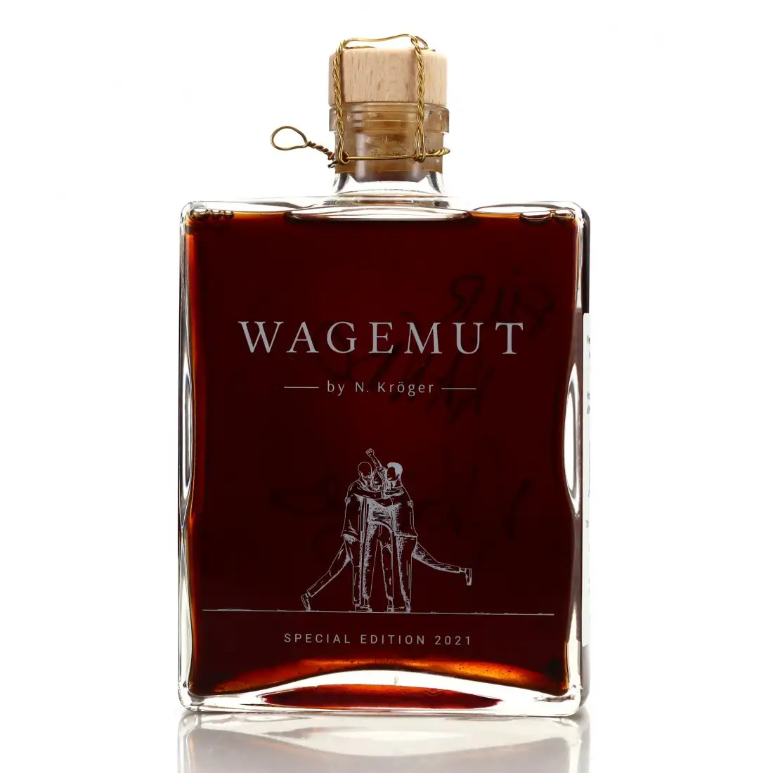 Image of the front of the bottle of the rum Wagemut Special Edition 2021